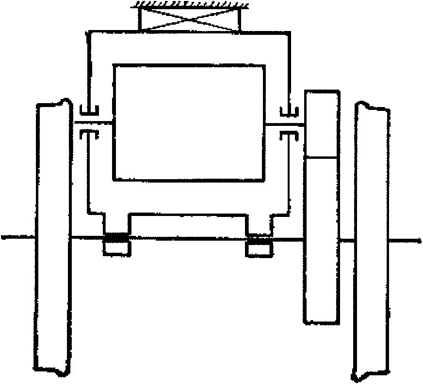 Novel locomotive traction transmission device