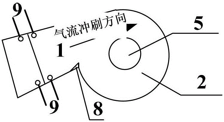 Cyclone Separator for Circulating Fluidized Bed Boiler with Wear-Resistant Target Area and Guide