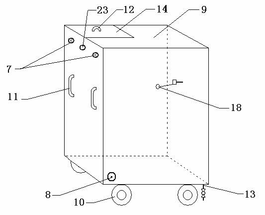 Device for treating waste water by electron beam irradiation method