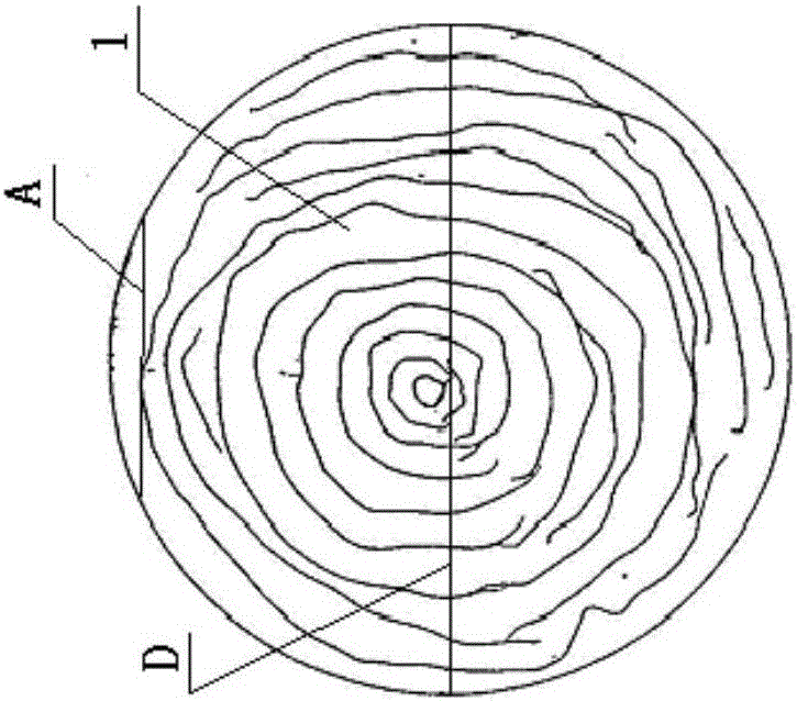 Plate material, solid wood composite floor base material and column material made from branch materials and round rod materials, and manufacturing method