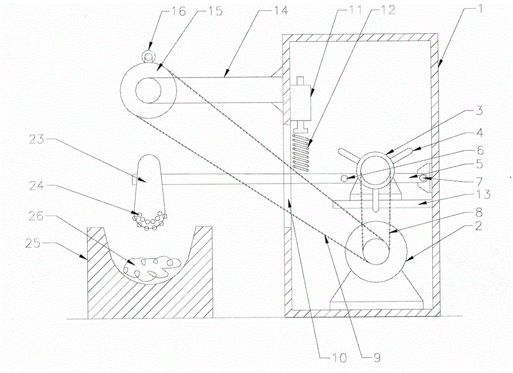 Beef beating and chopping machine