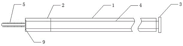 Push-pull type sterile cell brush provided with replaceable brush head for endoscope