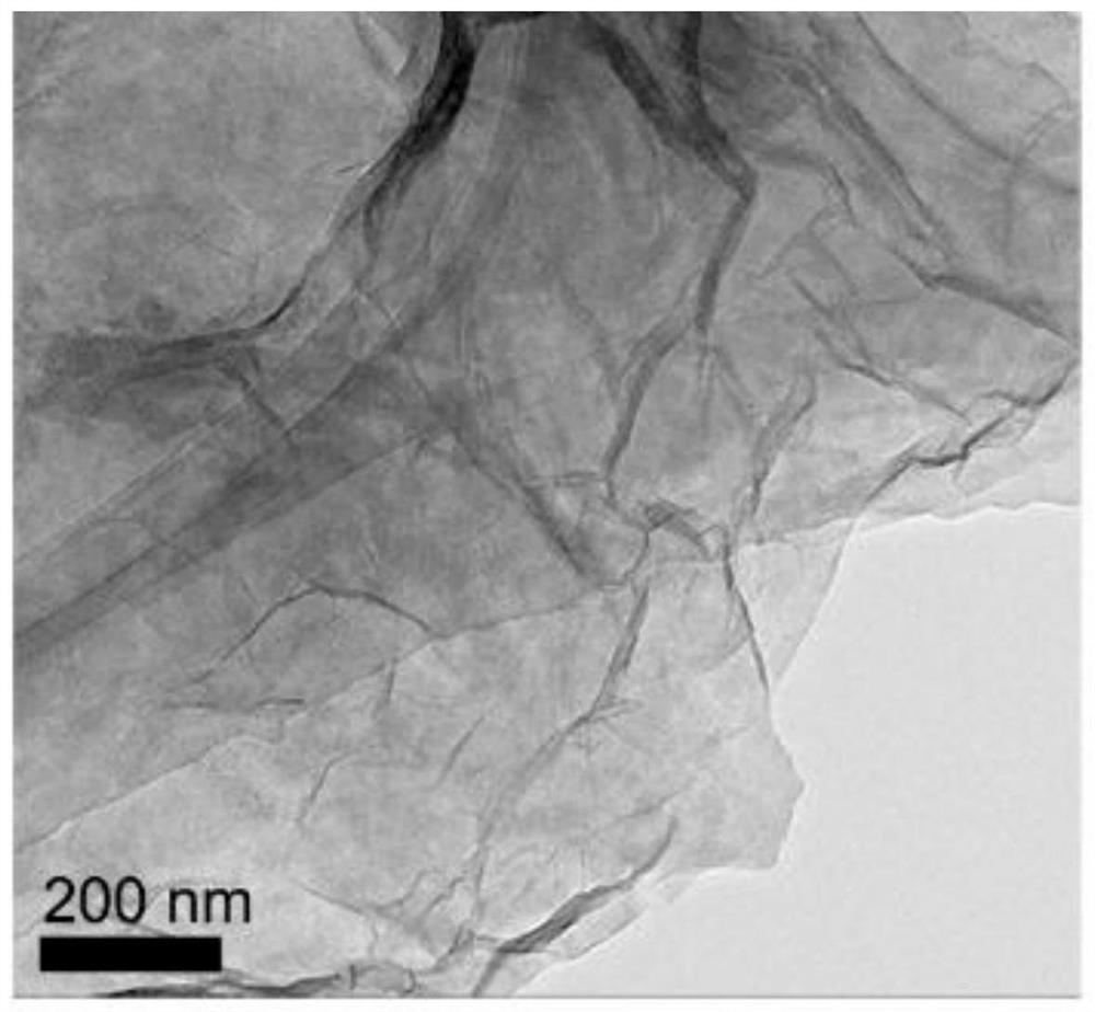 Molybdenum disulfide nanosheet with folds as well as preparation method and application of molybdenum disulfide nanosheet