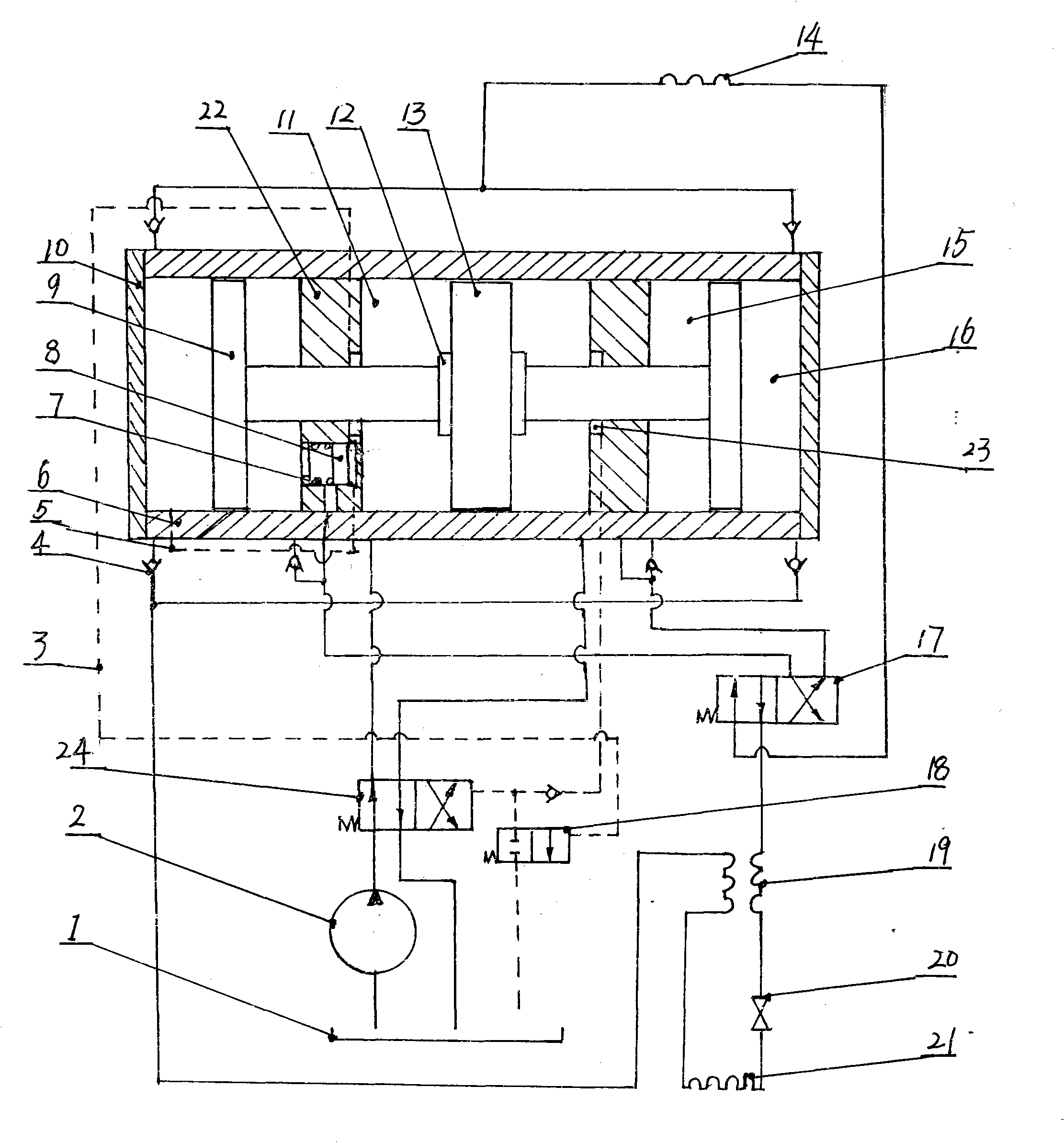 Refrigerating and compressing expansion machine