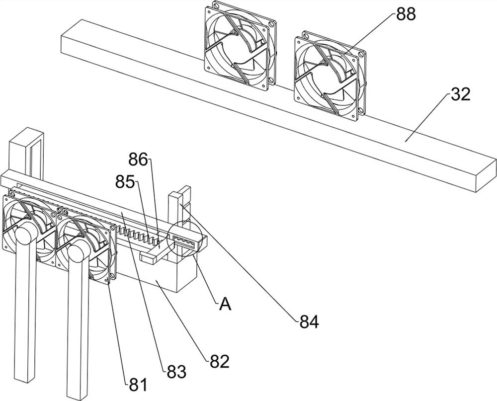 Heat dissipation frame for new energy automobile battery management