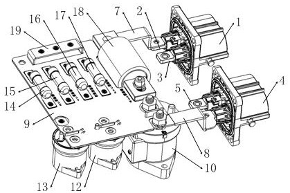 Composite busbar for vehicle-mounted controller