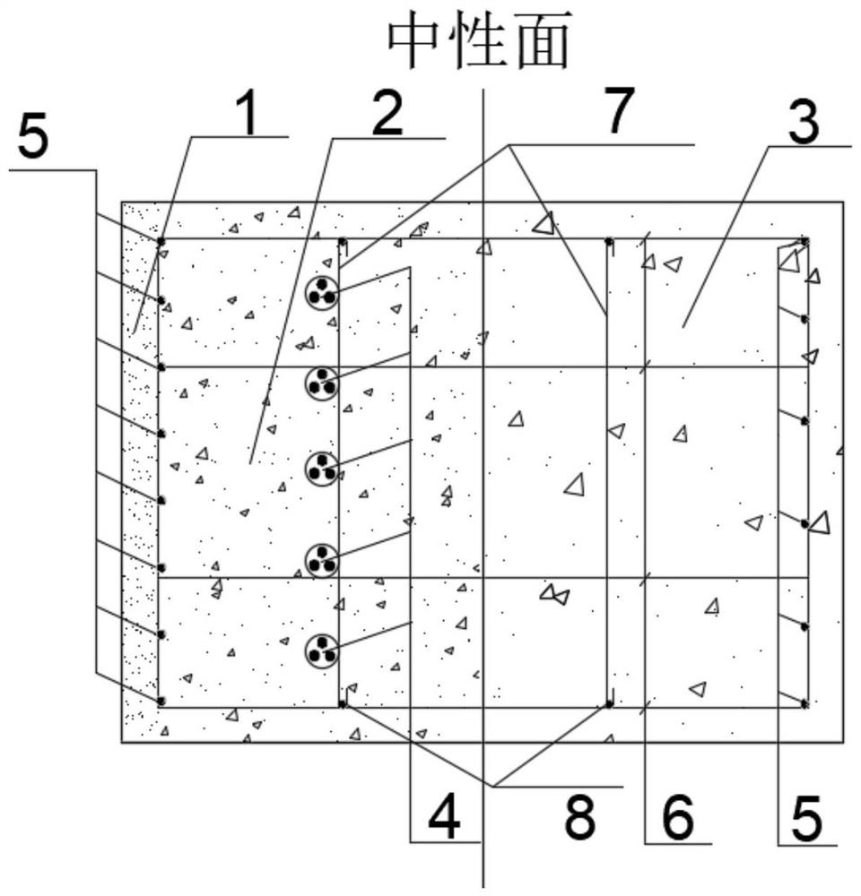 High-toughness functionally graded material slide-resistant pile and construction method