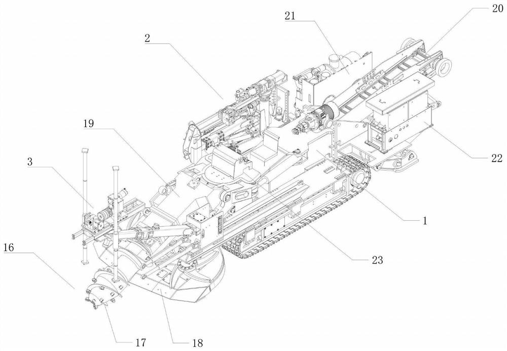 Novel tunneling, anchoring and drilling all-in-one machine