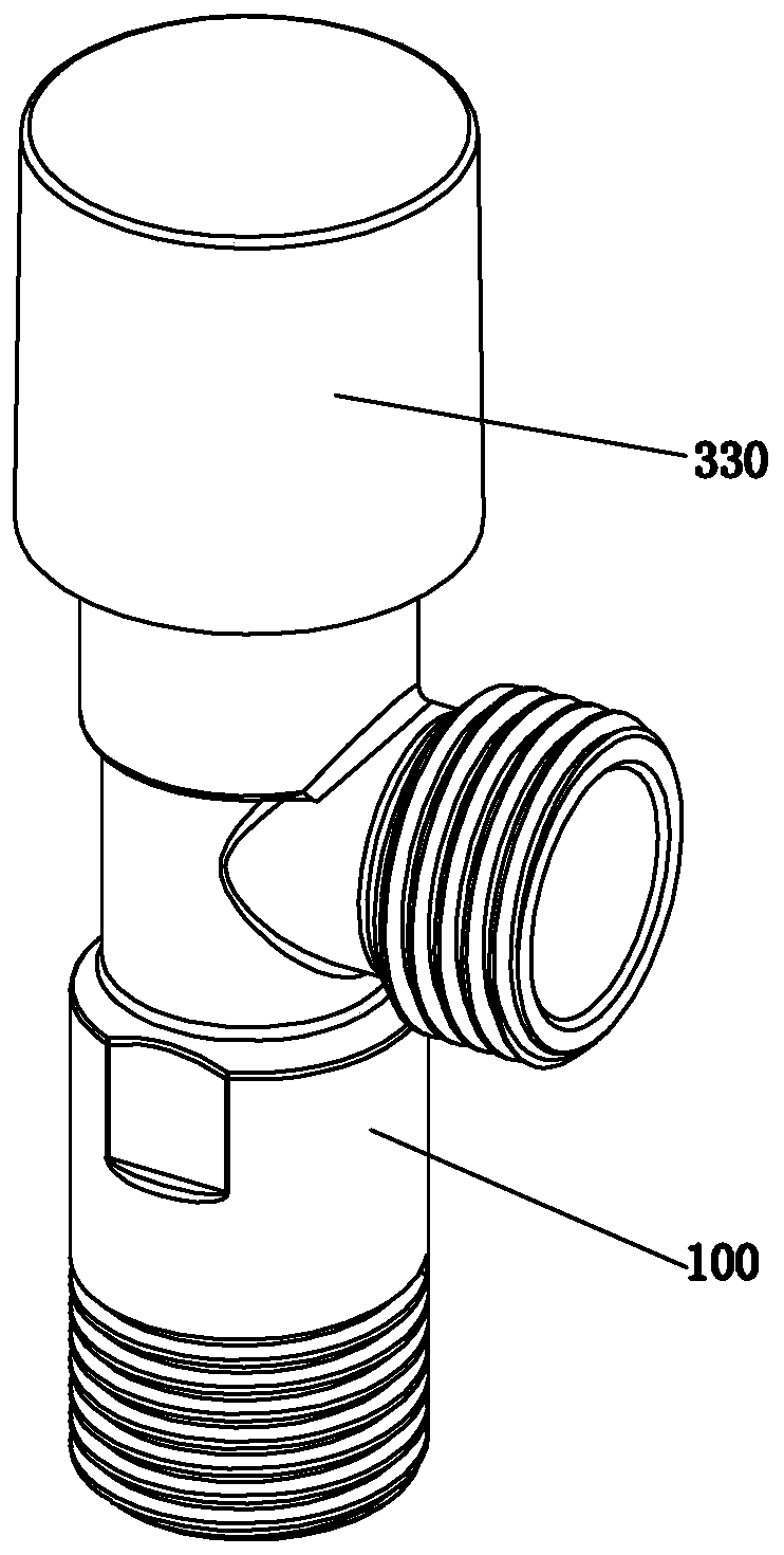 Anti-explosion angle valve capable of resetting quickly and working method