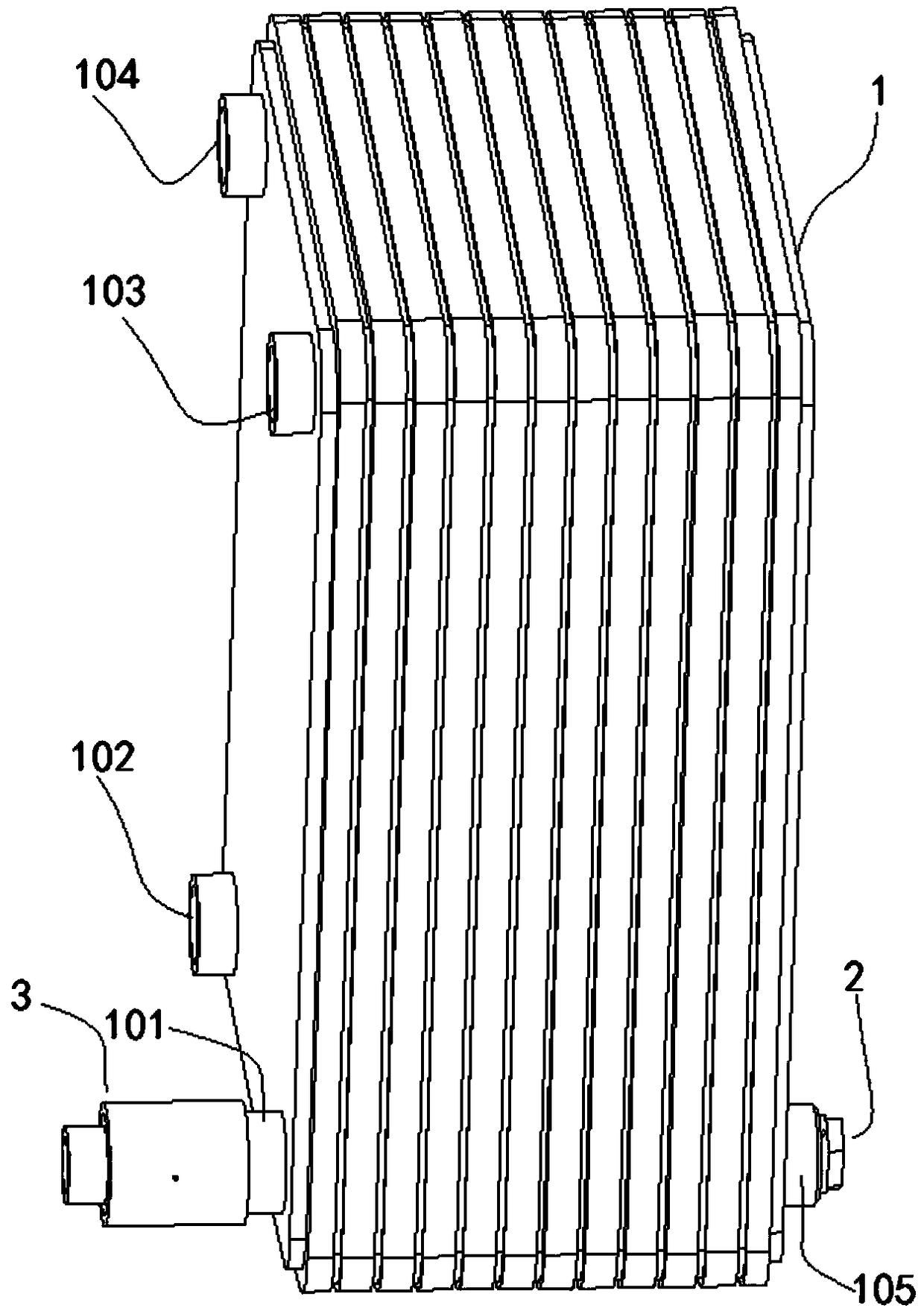 Anti-freezing plate heat exchanger