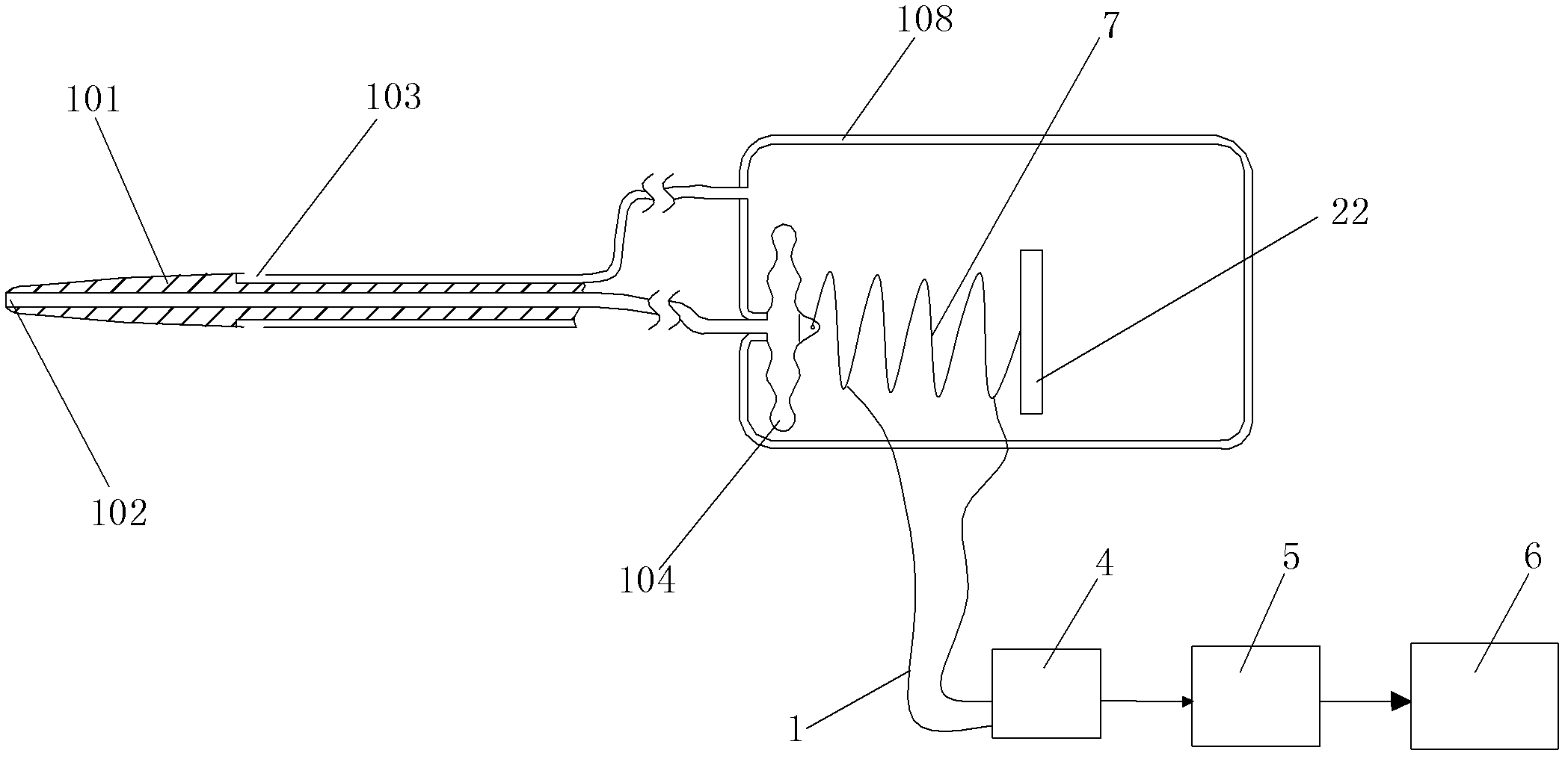 High-sensitivity optical-type airspeed measuring device