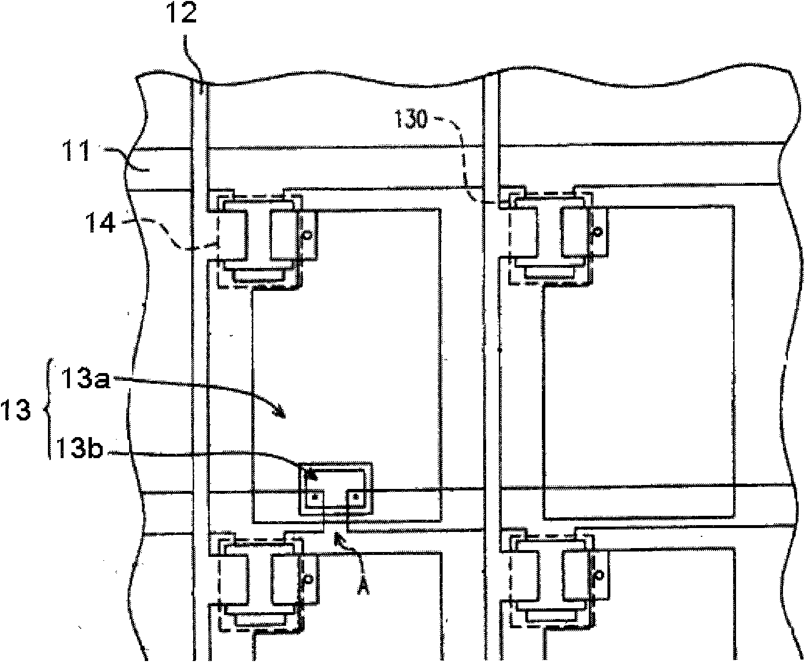 Liquid crystal display array base plate and patching method thereof