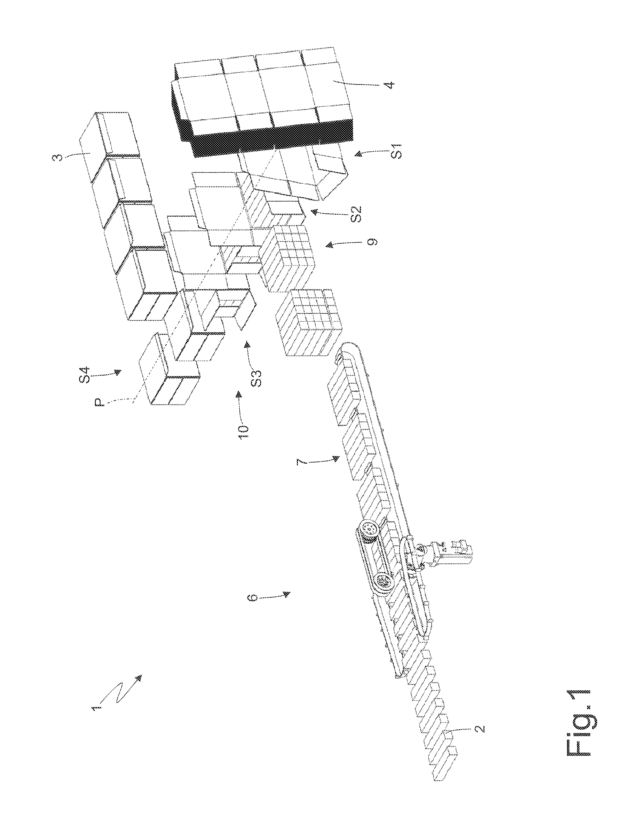 Packing unit and method for folding a blank on a packing machine