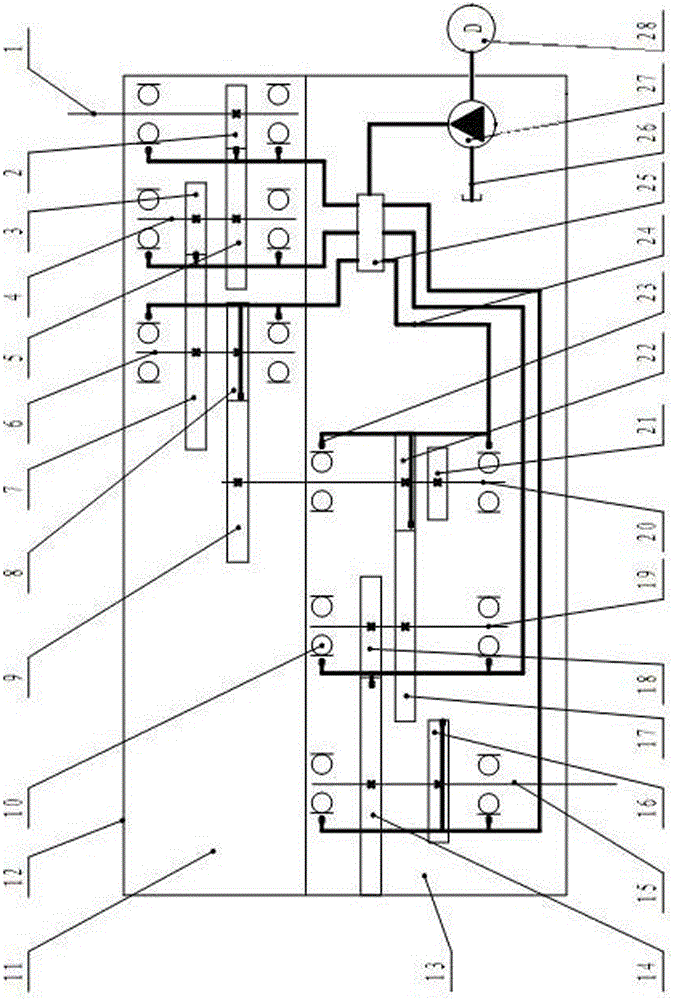 Incomplete gearbox cutting reversing device