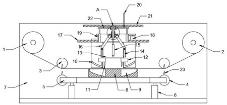 Elasticity testing device for textile fabric