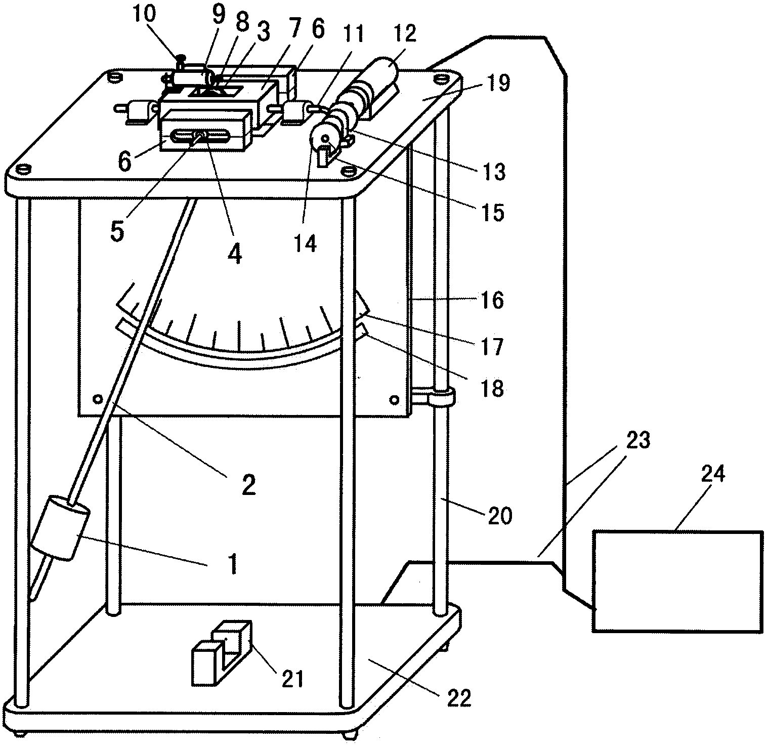 Forced-vibration damping pendulum