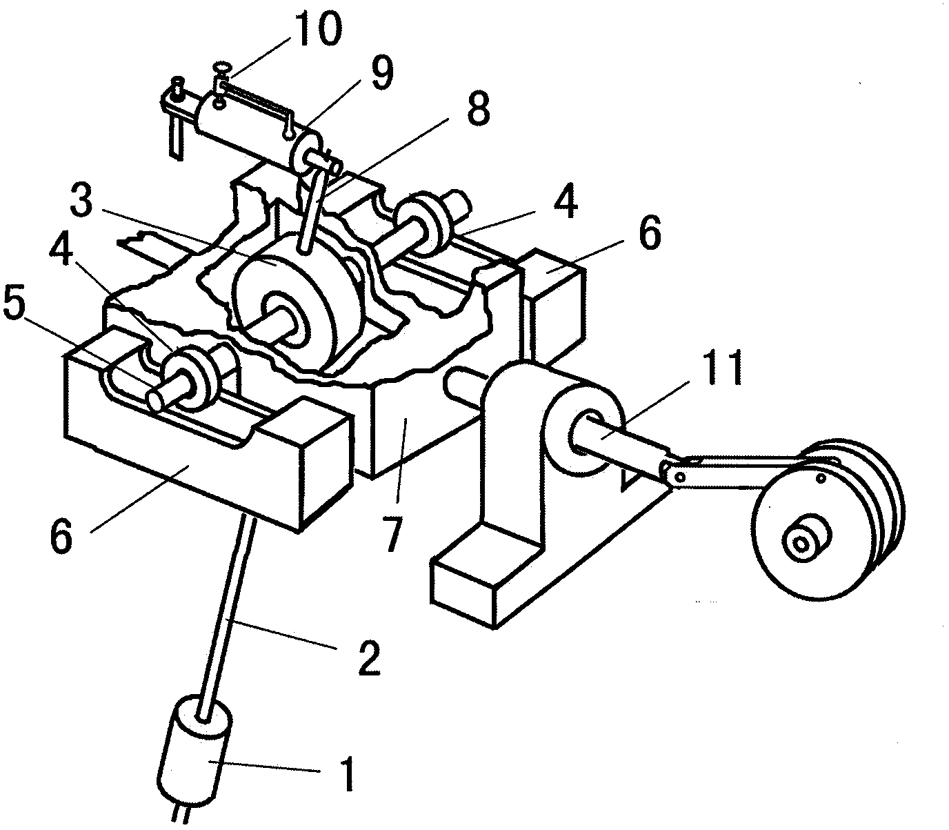 Forced-vibration damping pendulum