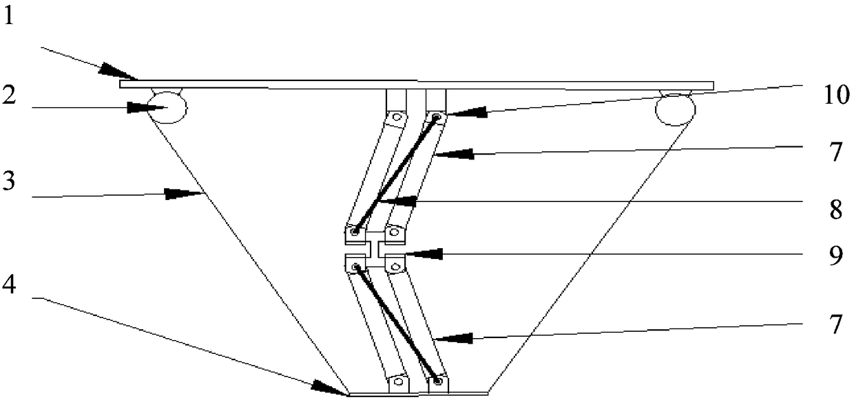 A cable parallel device based on translational restraint structure