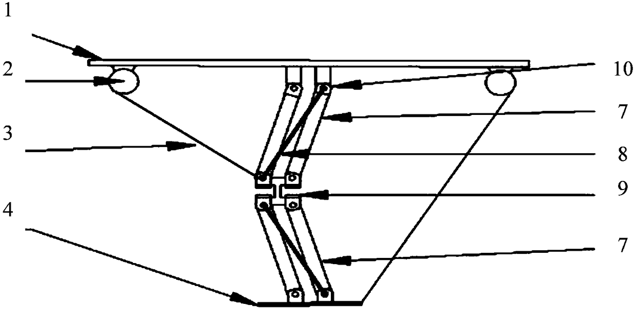 A cable parallel device based on translational restraint structure