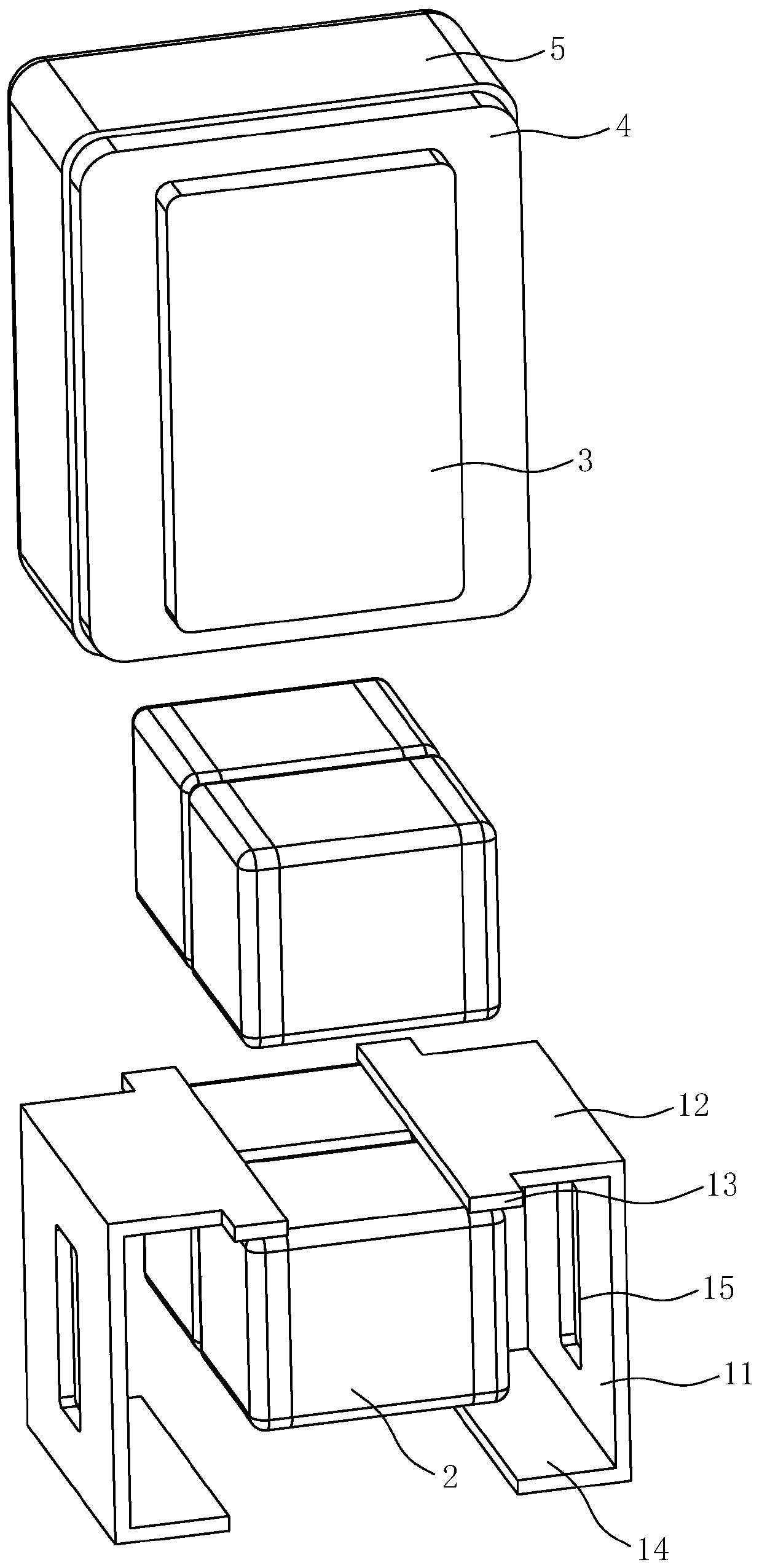 Soft multi-core group ceramic capacitor and production method thereof