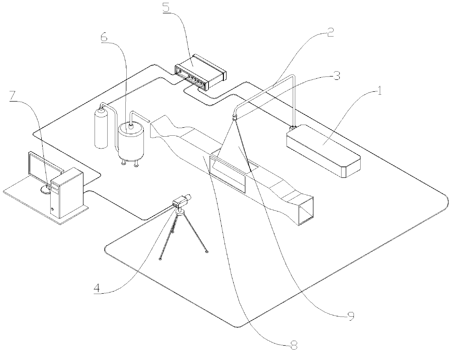 Method for calibrating and measuring supersonic flow field density field