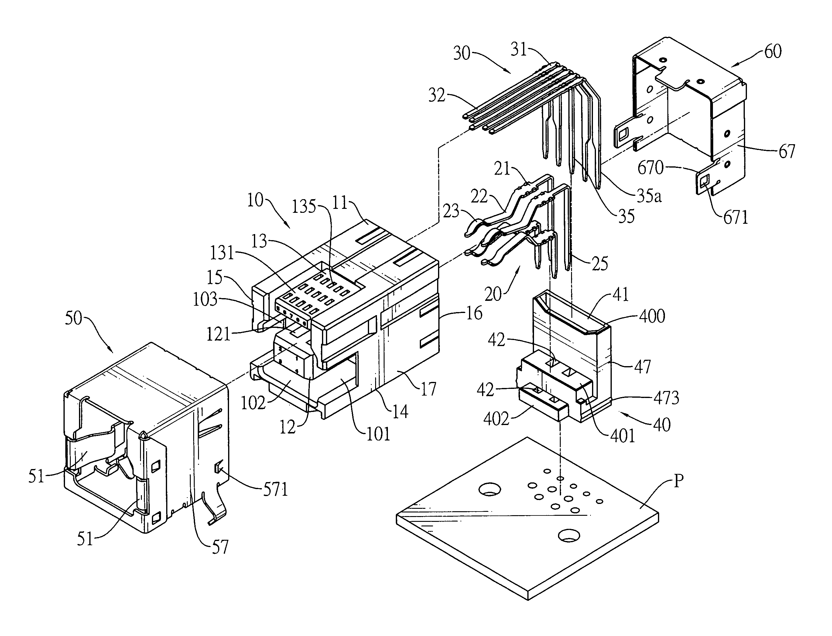 Insulative housing and electrical connector with an insulative housing