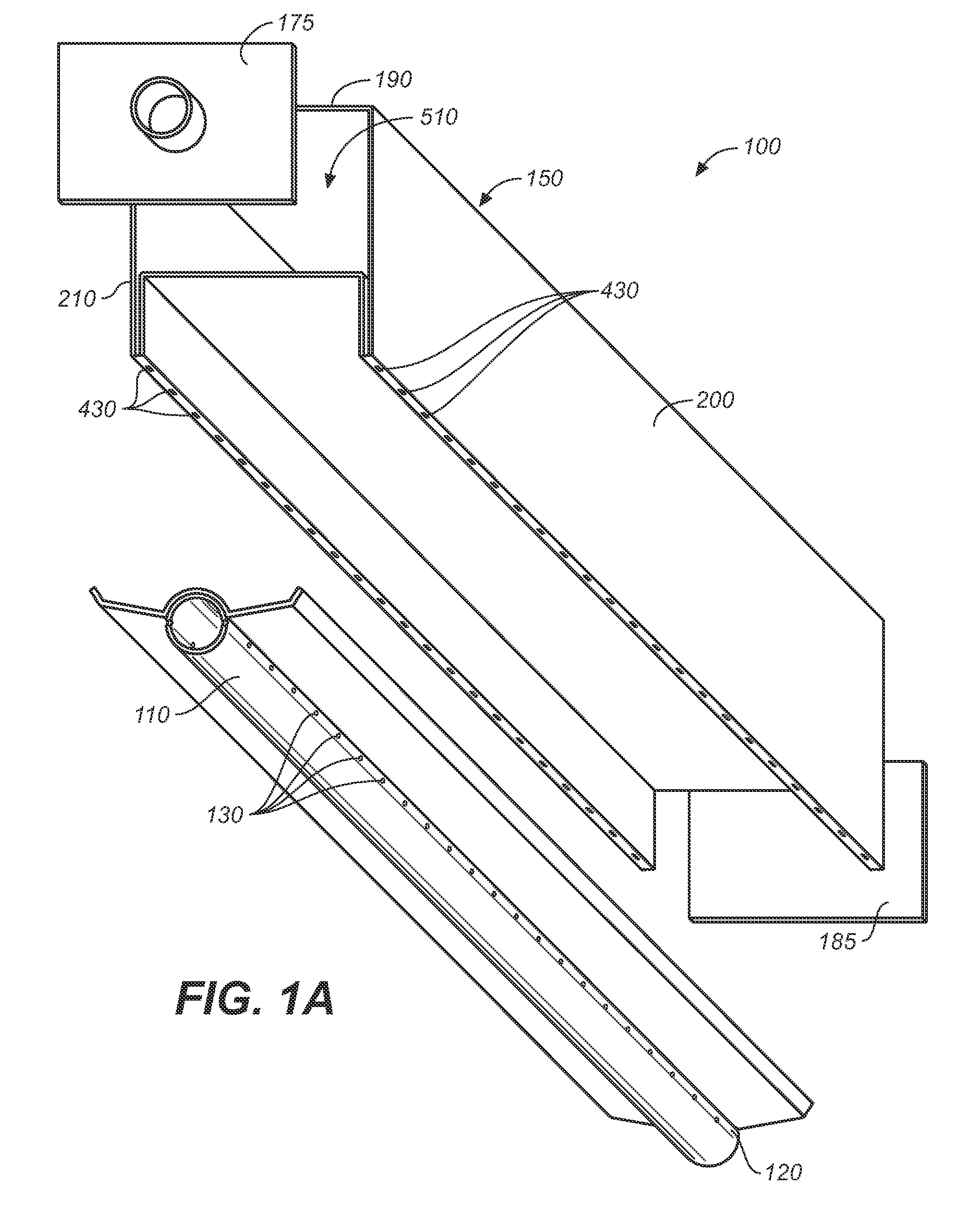 Broiler, conveyor oven, and toaster system with pressurized air guide for heat and flames