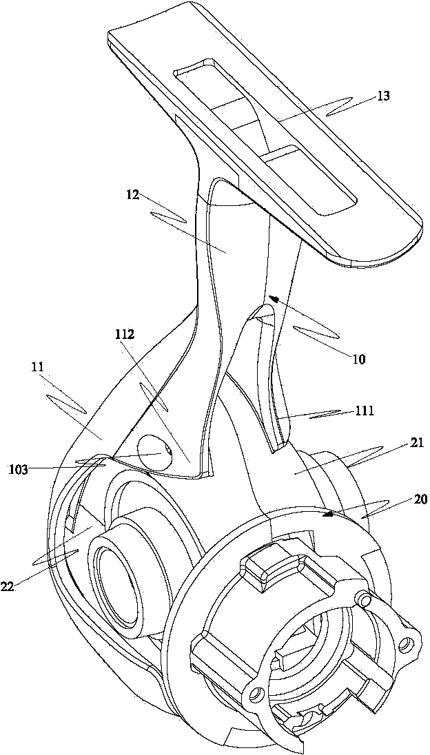 Reinforced fishing reel body structure