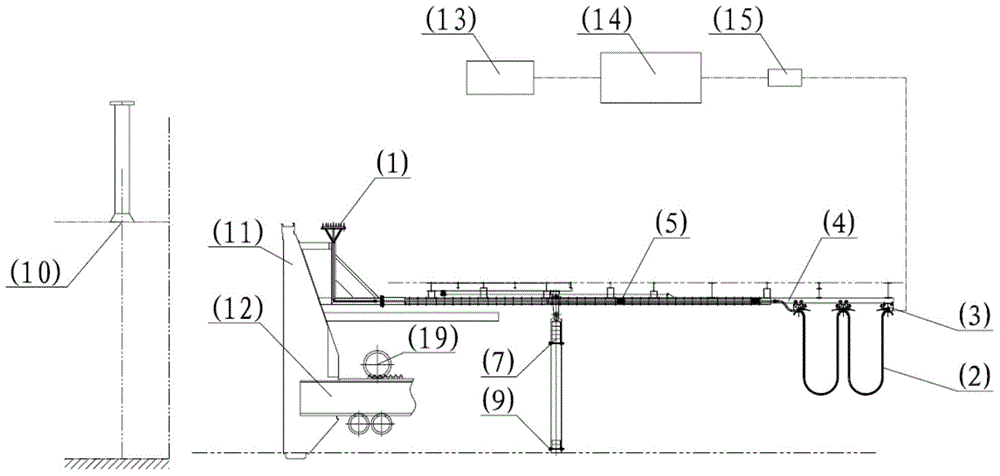 Graphite purging device for root of ascending pipe of coke oven machinery