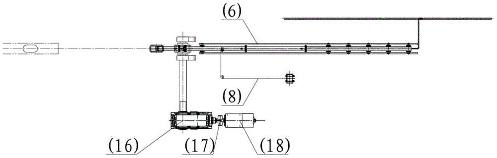 Graphite purging device for root of ascending pipe of coke oven machinery