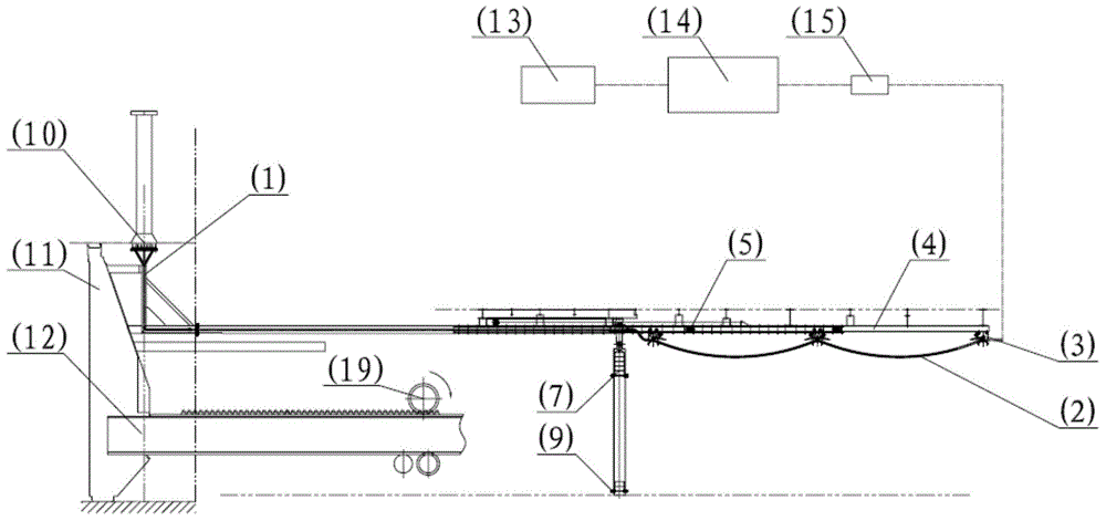 Graphite purging device for root of ascending pipe of coke oven machinery