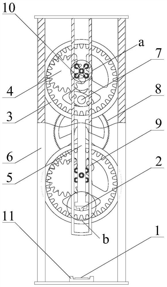 A test device and method for applying continuous impact load