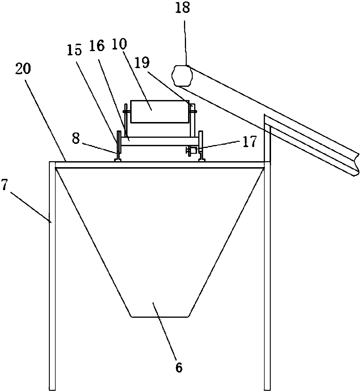 Multi-storage bin automatic material distribution device