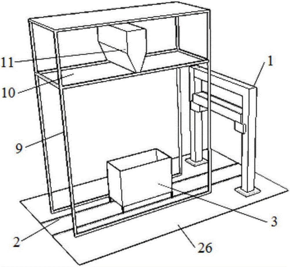 Single-pile cyclic loading model test system capable of preparing anisotropic sandy soil sample