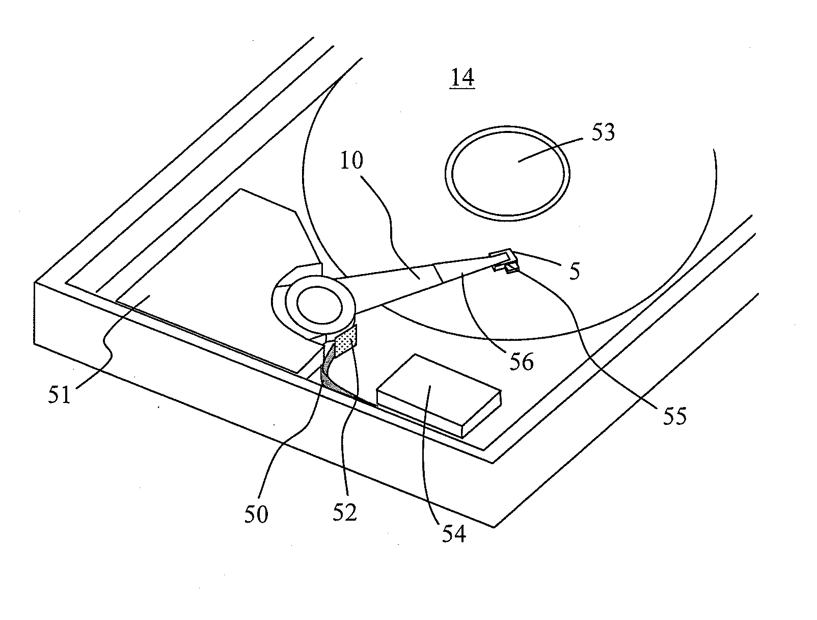 Head for thermal assisted magnetic recording device, and thermal assisted magnetic recording device