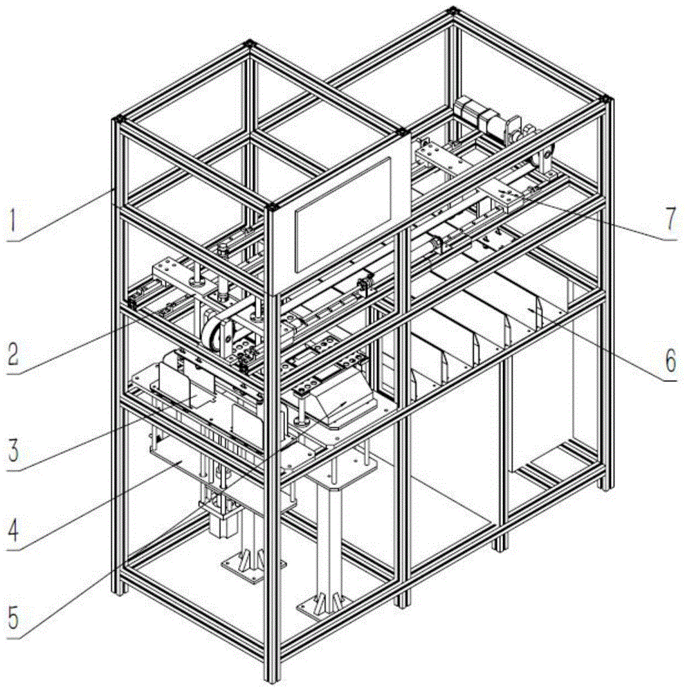 Automatic weighing and sorting device for lithium battery pole pieces