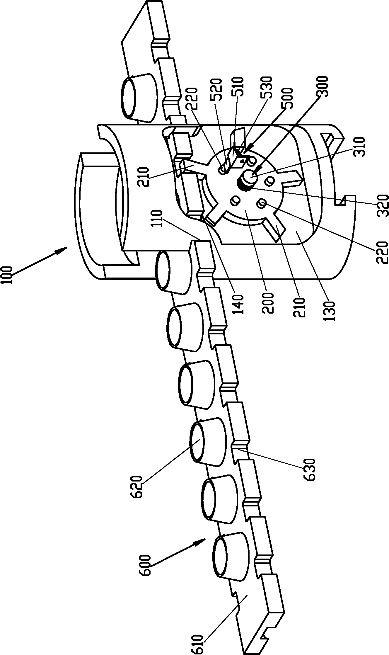 Automatic repeating poking mechanism