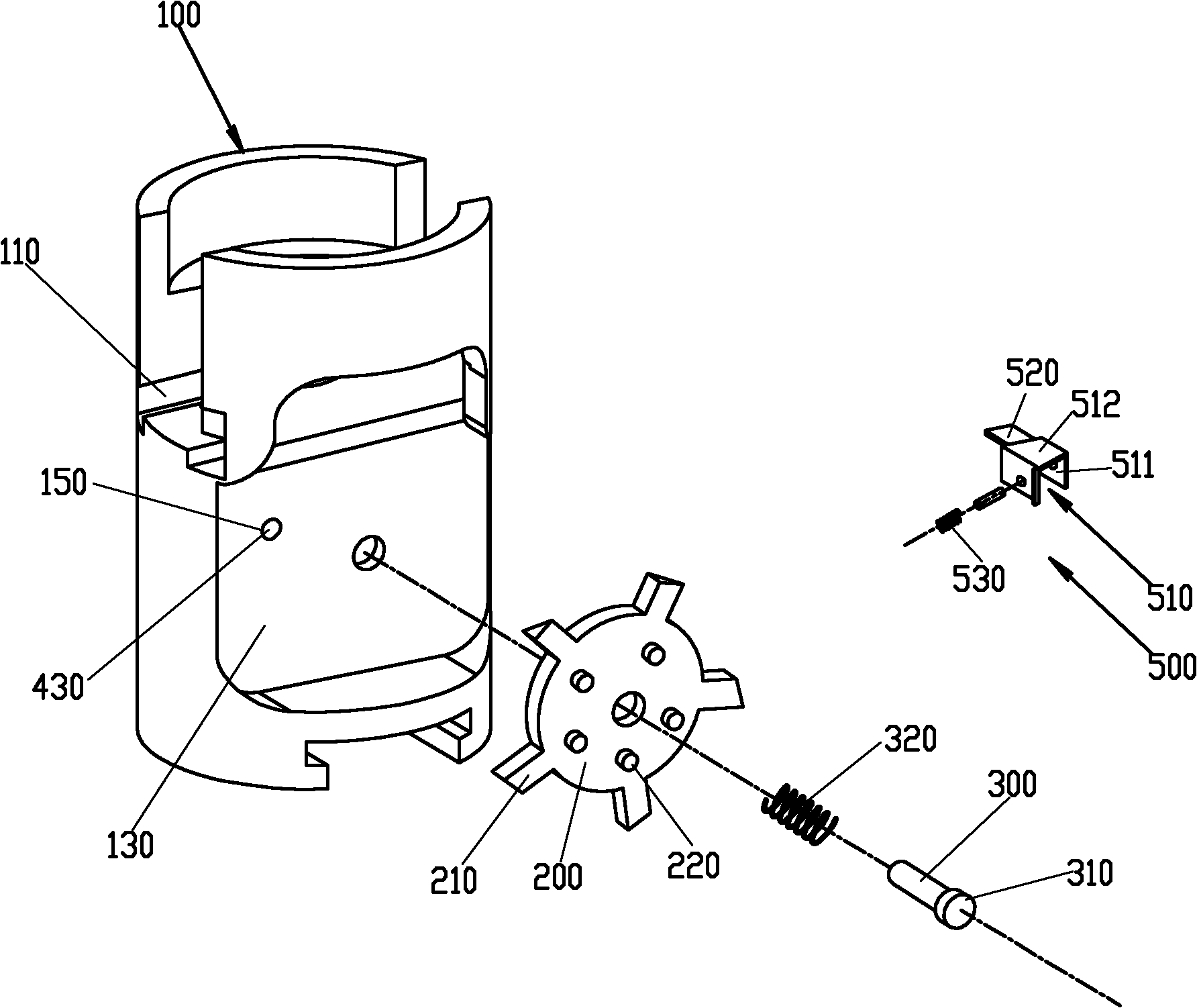 Automatic repeating poking mechanism