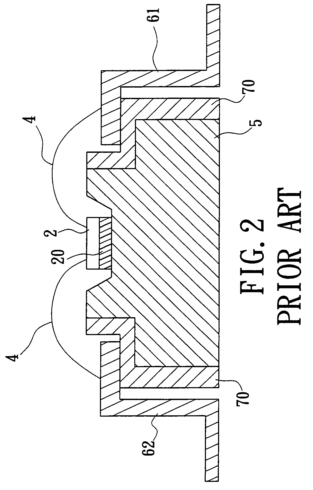 Light emitting module and process thereof