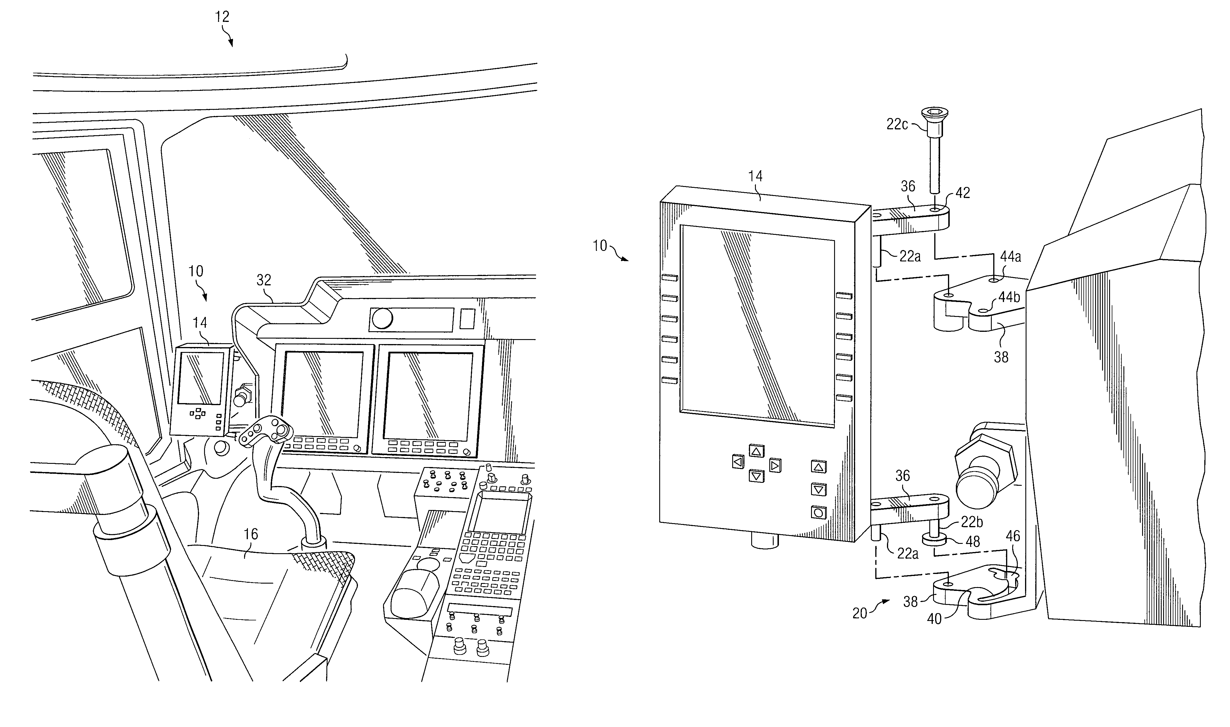 Electronic flight bag mounting system