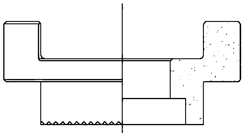 Powder metallurgy method and forming die for producing upper combining part