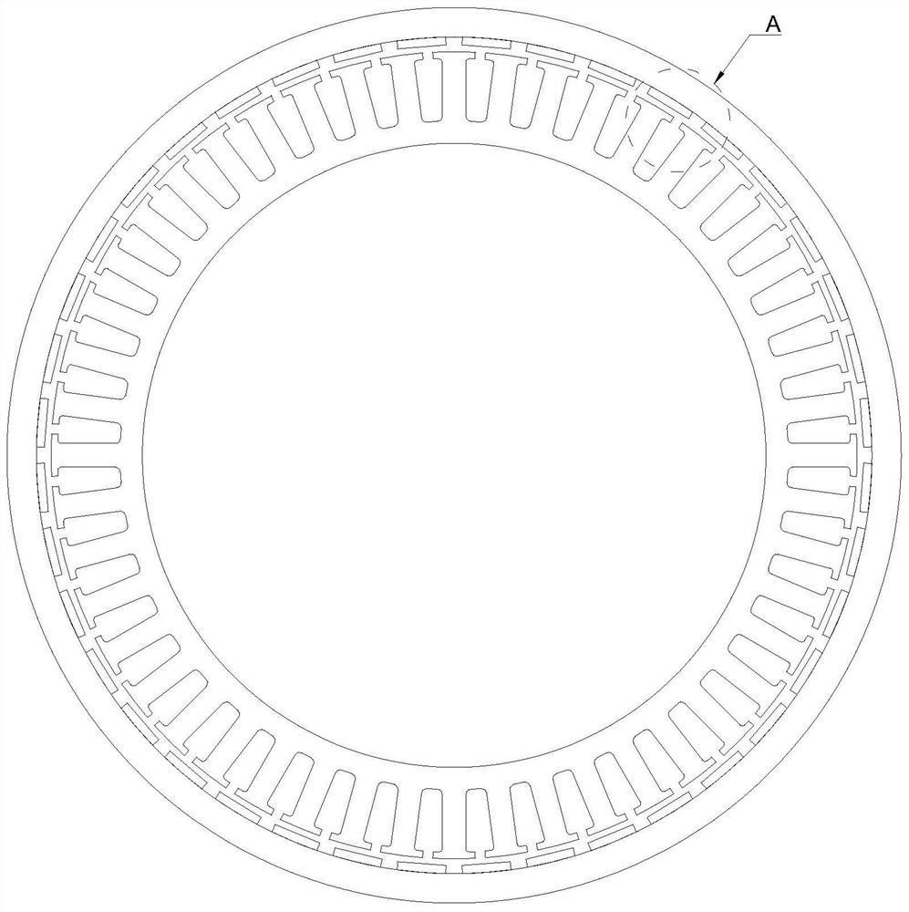 Rotor magnetic steel structure of driving motor of electric two-wheeled vehicle