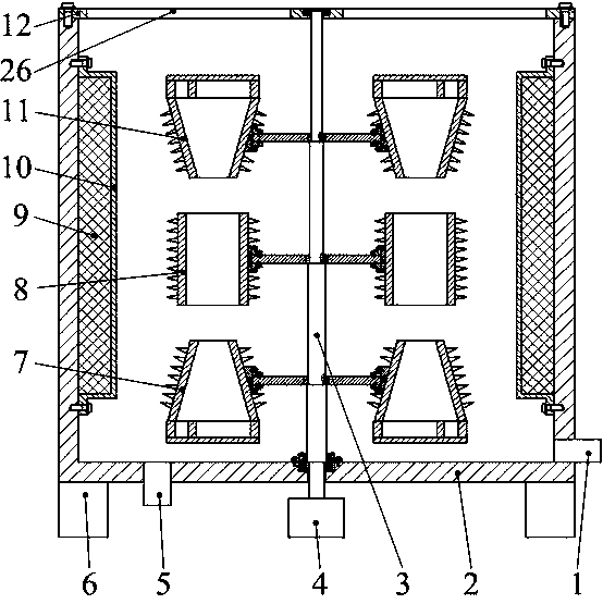 Pulping equipment based on multi-vortex impact repulping