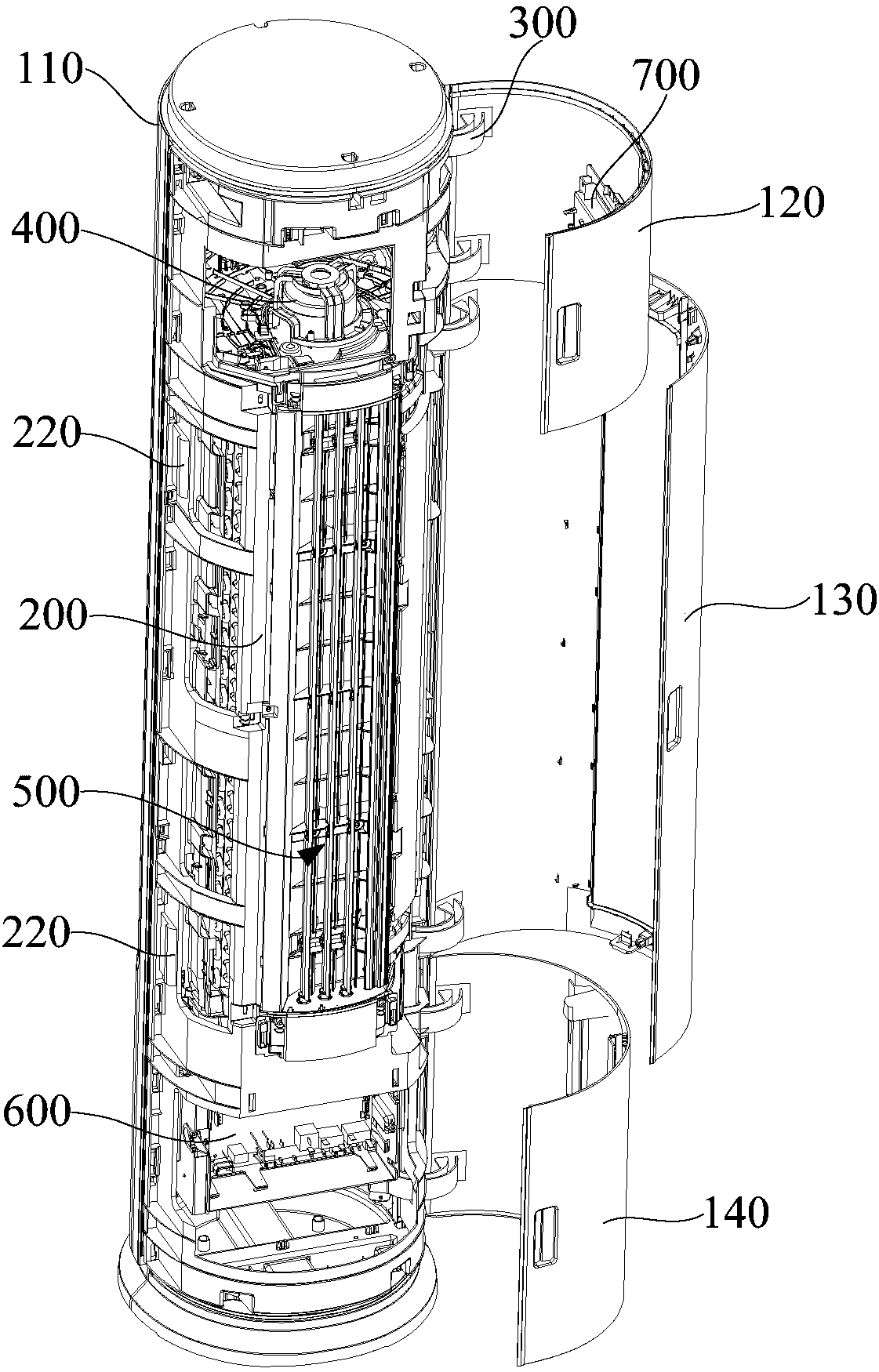 Air conditioner cabinet and air conditioner