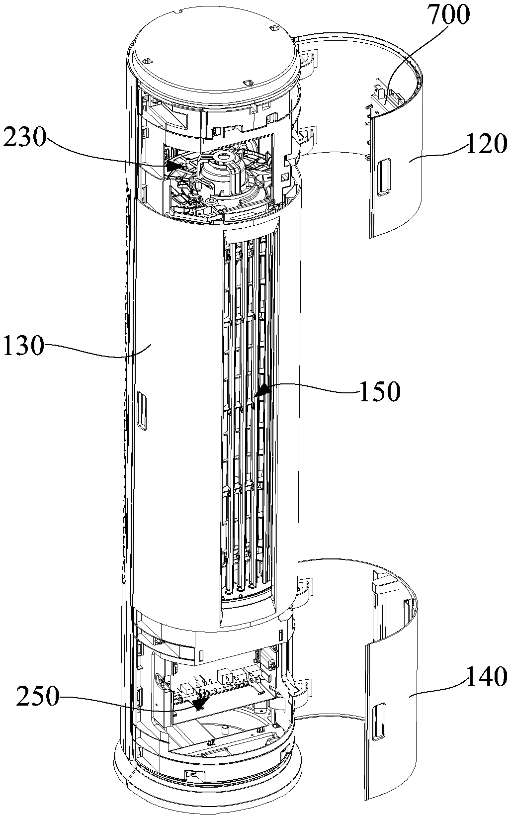 Air conditioner cabinet and air conditioner