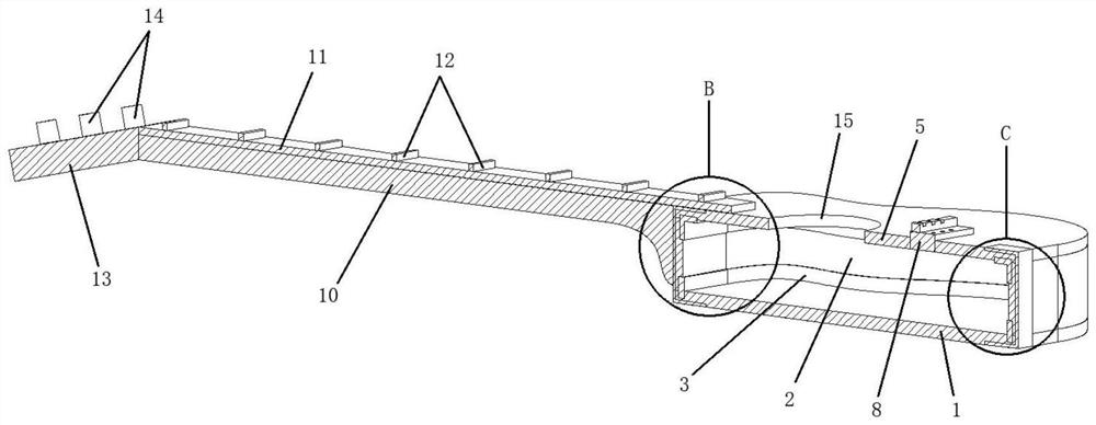 Guitar, guitar body and preparation method thereof