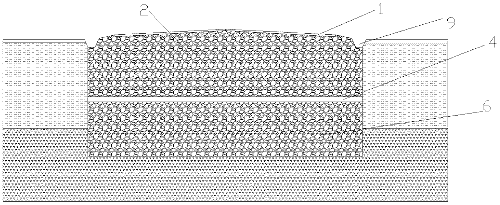 A rapid drainage pavement structure for urban low-lying roads