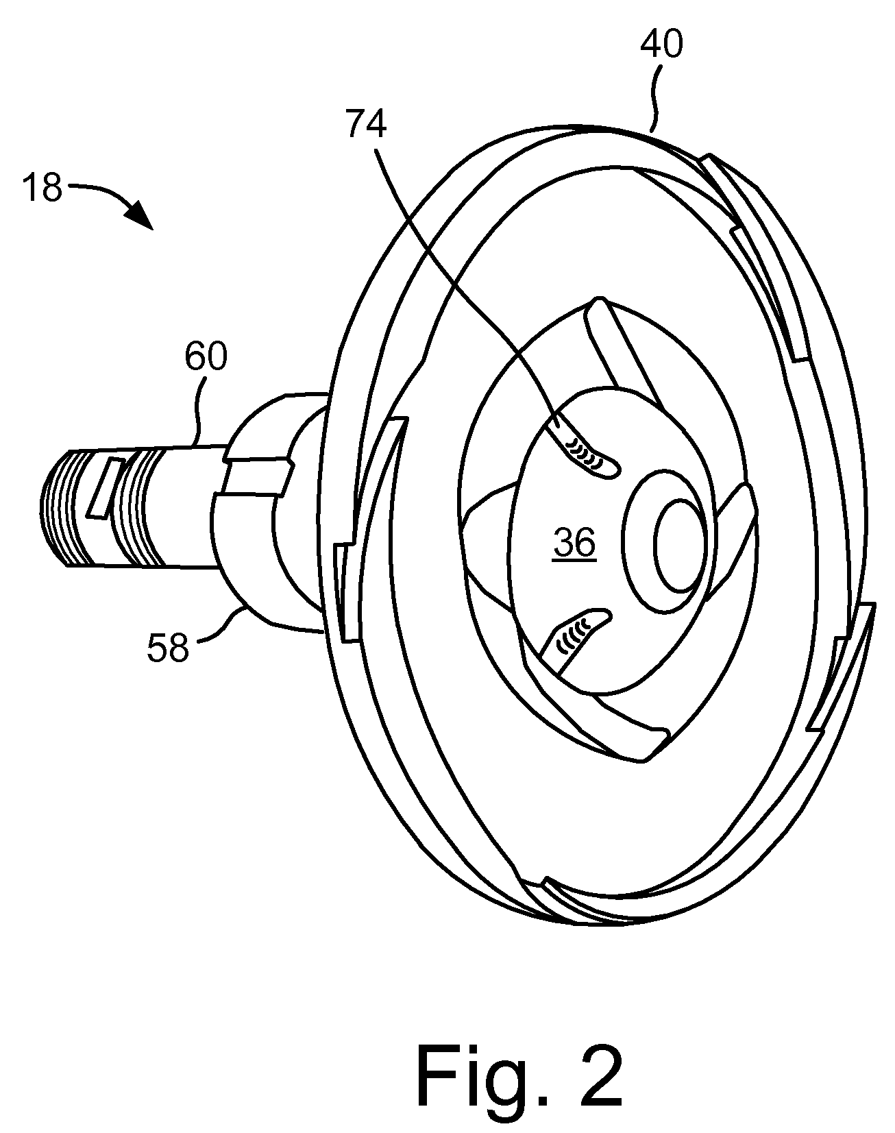 Air driven spindle assembly