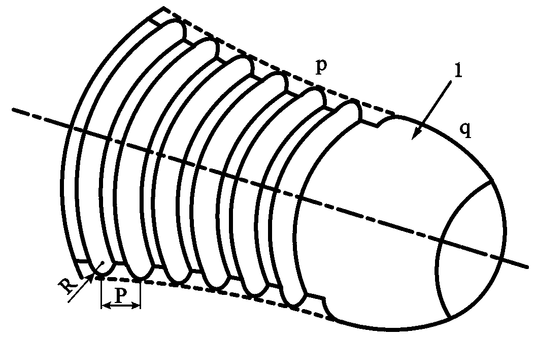 A method for ultra-fine grain rolling of large-size aluminum alloy rods with reverse-cone helical rolls