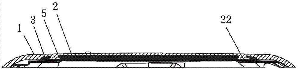 Ultra thin waterproof shell battery integrated molding structure, production equipment and production method